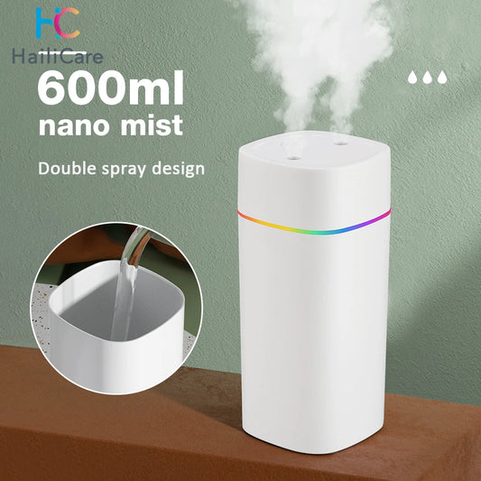 COOL MIST HUMIDIFIER WITH COLORFUL NIGHT LIGHT