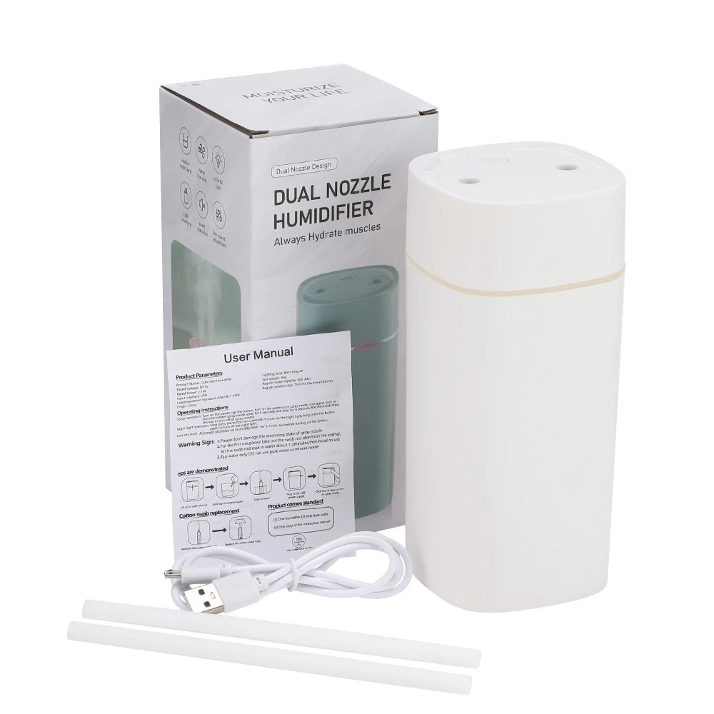 COOL MIST HUMIDIFIER WITH COLORFUL NIGHT LIGHT