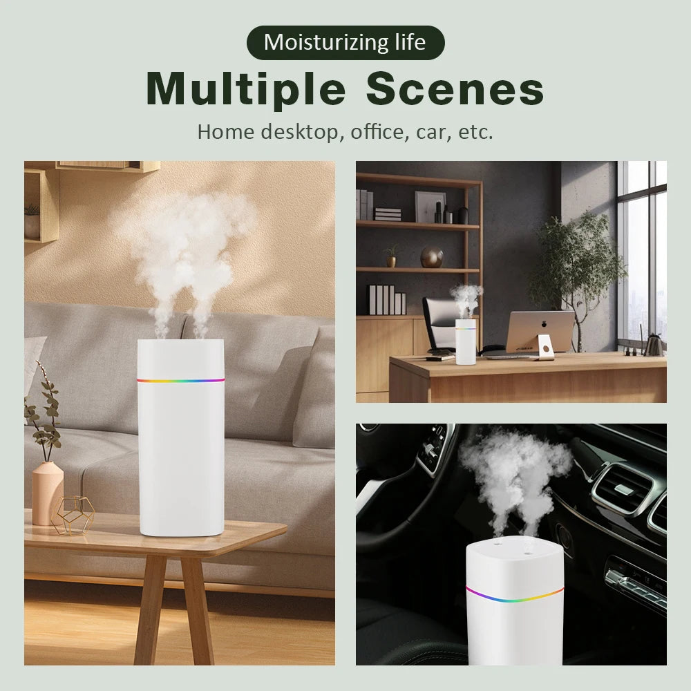 COOL MIST HUMIDIFIER WITH COLORFUL NIGHT LIGHT
