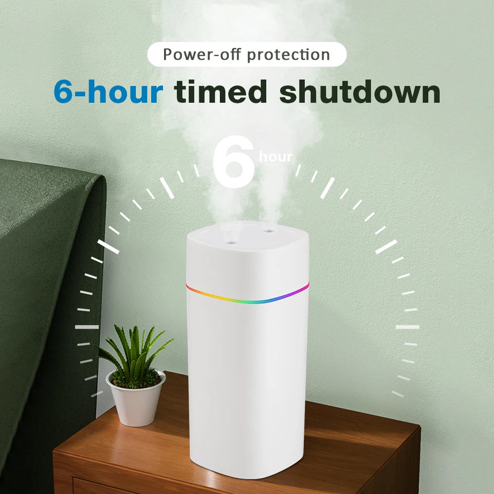 COOL MIST HUMIDIFIER WITH COLORFUL NIGHT LIGHT